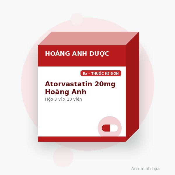Atorvastatin 20mg Hoàng Anh